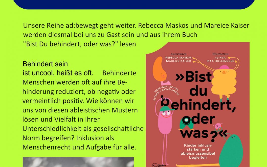 Einladung Lesung Rebecca Maskos und Mareice Kaiser am 10.09.2025